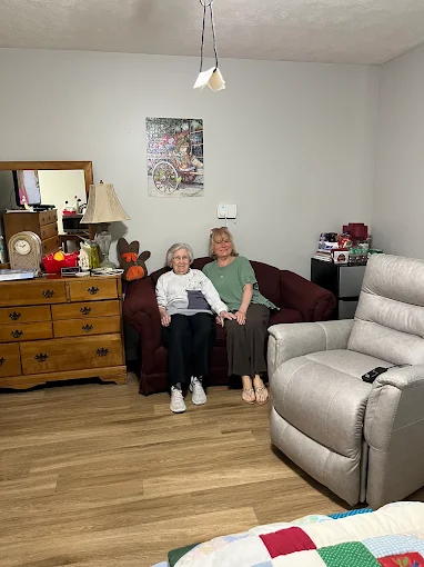 A mother and daughter spending time together at home